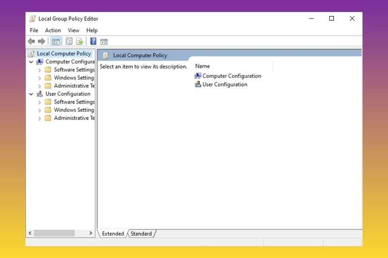 Sử dụng Group Policy (bản Pro)