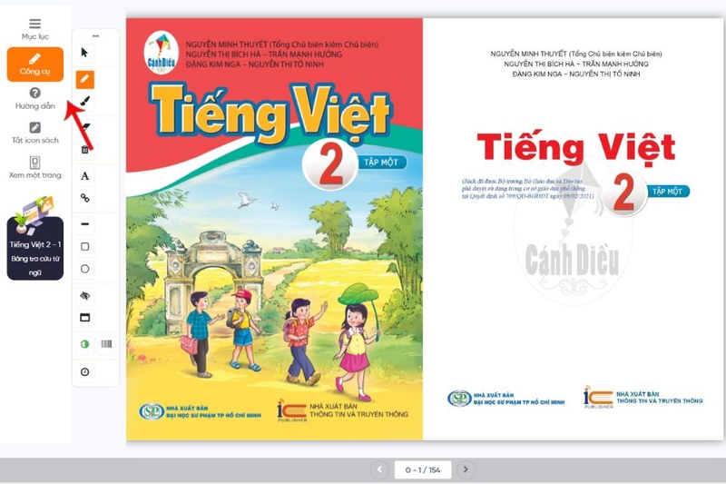 Sử dụng thanh công cụ tương tác