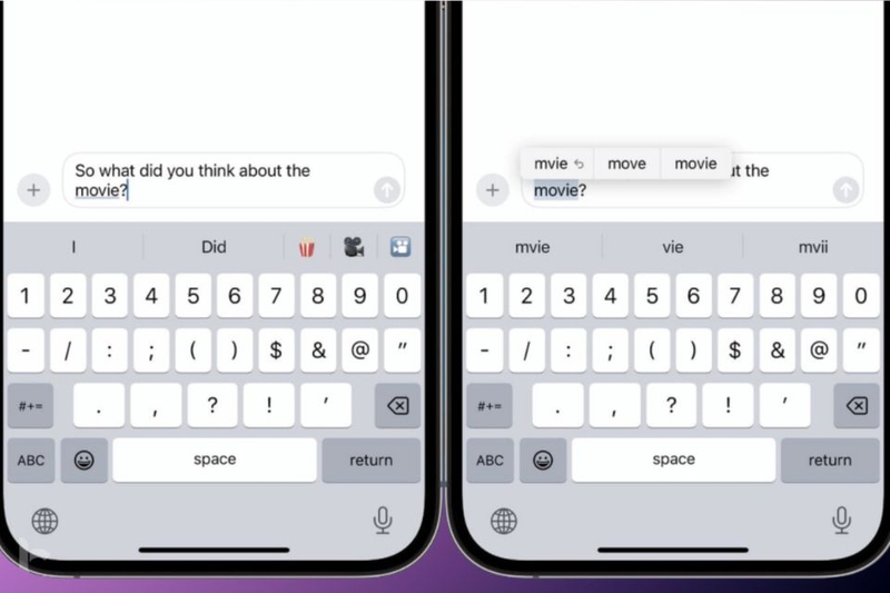 Sử dụng tính năng dự đoán từ trên iPhone trong thực tế