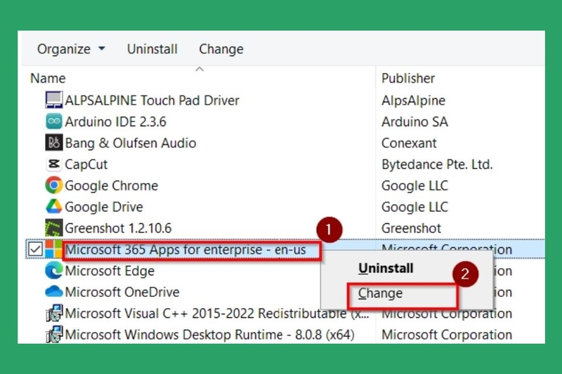 Sửa chữa Microsoft Office bước 3
