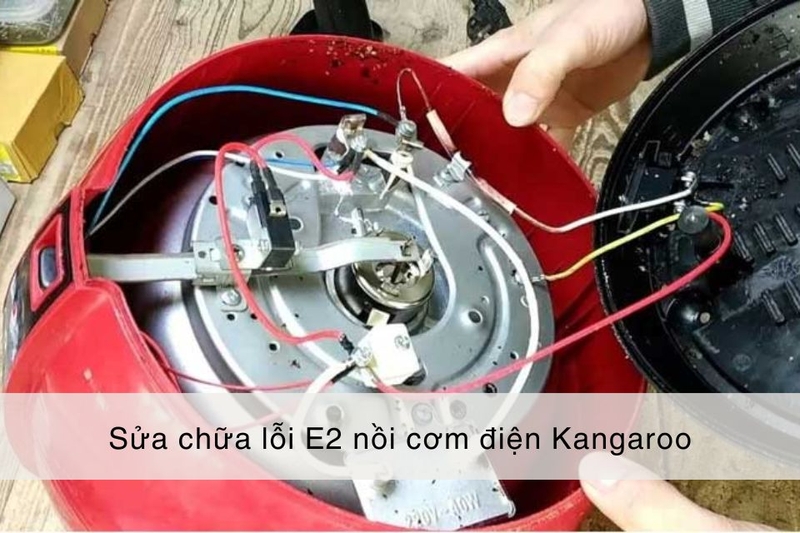 Nồi cơm điện Kangaroo báo lỗi E2 4