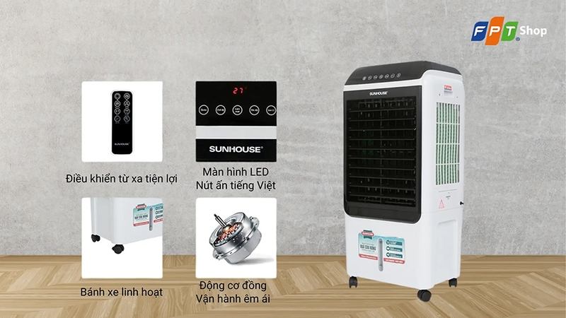 Đánh giá quạt điều hòa SHD7727 - 01