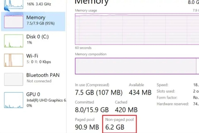 Surface bị lỗi RAM