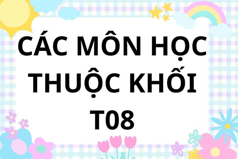T08 là một trong những tổ hợp môn thi đại học khá đặc biệt