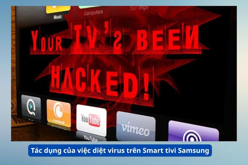 T&aacute;c dụng của việc diệt virus tr&ecirc;n Smart tivi Samsung