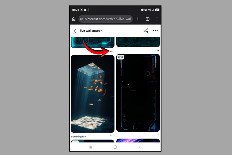 Tải video từ Pinterest 2