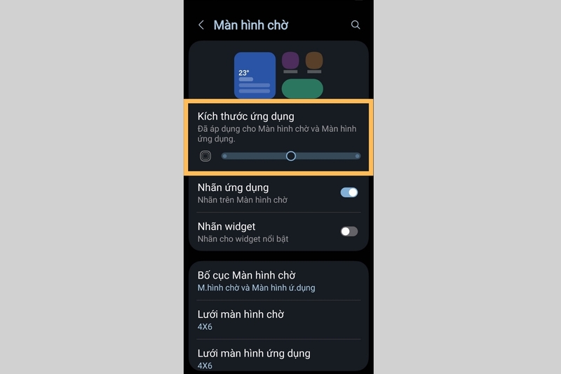 Tăng kích thước biểu tượng trên Android (3)