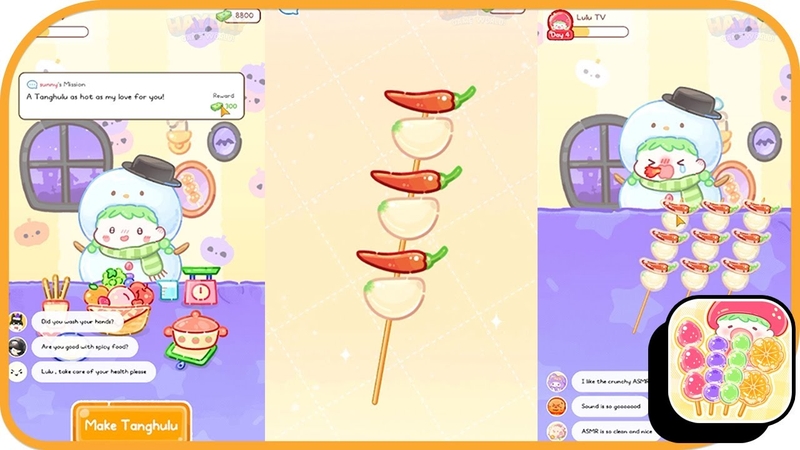 Tính năng Livestream Mukbang trong Tanghulu Master