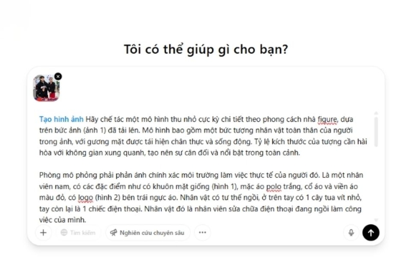 Tạo hình ảnh mô phỏng không gian làm việc