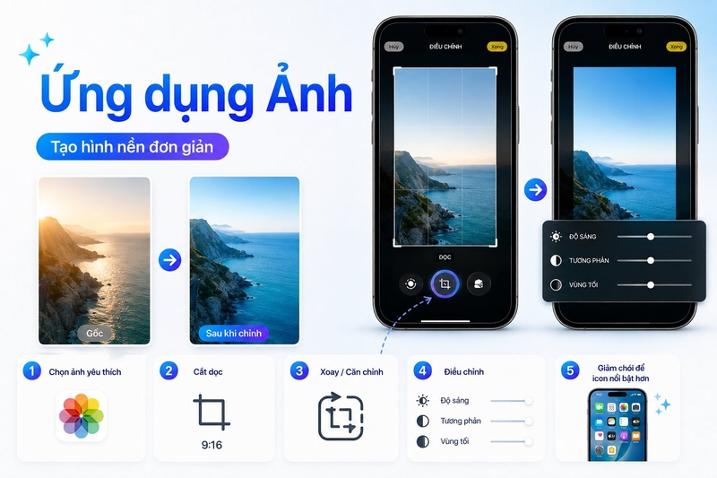 Tạo hình ảnh nền cho iPhone ảnh 8