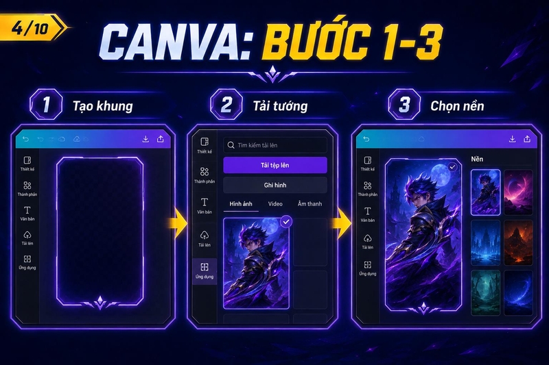Tạo hình nền Liên Quân Mobile theo tên ảnh 5