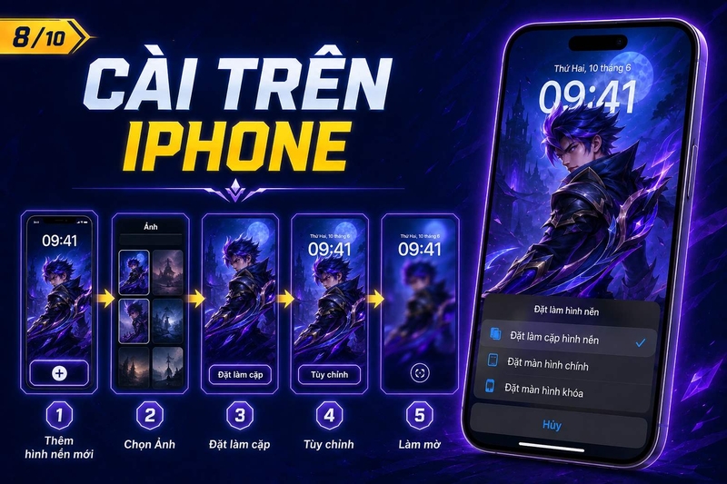 Tạo hình nền Liên Quân Mobile theo tên ảnh 9