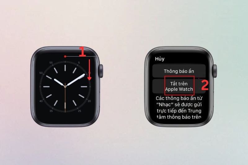 Tắt thông báo trực tiếp trên Apple Watch