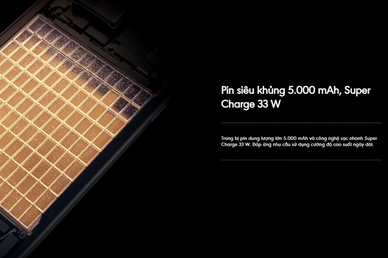 Tecno Camon 30S được trang bị viên pin dung lượng 5000mAh