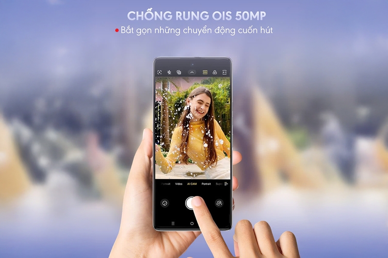 Camera chính với cảm biến Sony IMX896 mang đến khả năng chụp ảnh sắc nét