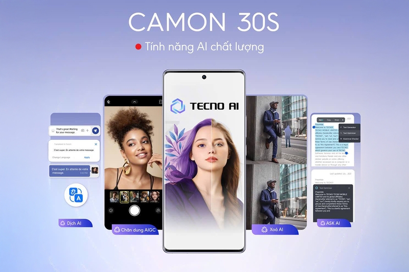 HiOS 14 cũng bổ sung các tính năng AI thú vị