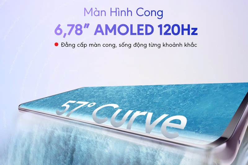 Màn hình AMOLED 120Hz sống động
