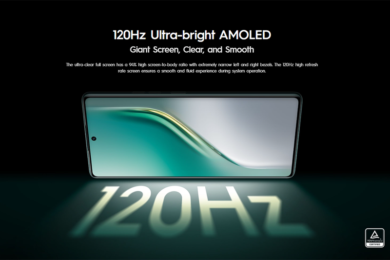 Tecno Camon 40 Pro sở hữu màn hình AMOLED 6.78 inch