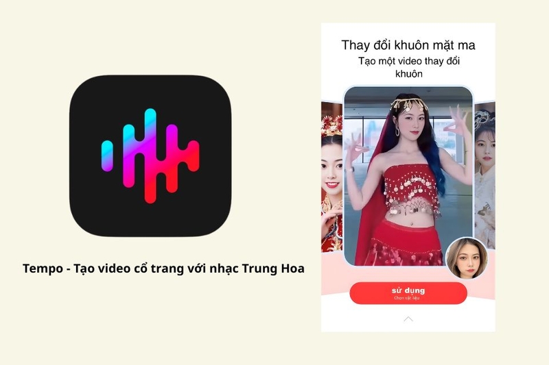Tempo - Tạo video cổ trang với nhạc Trung Hoa