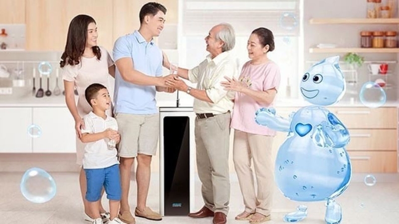 Máy lọc nước hoặc máy tạo độ ẩm