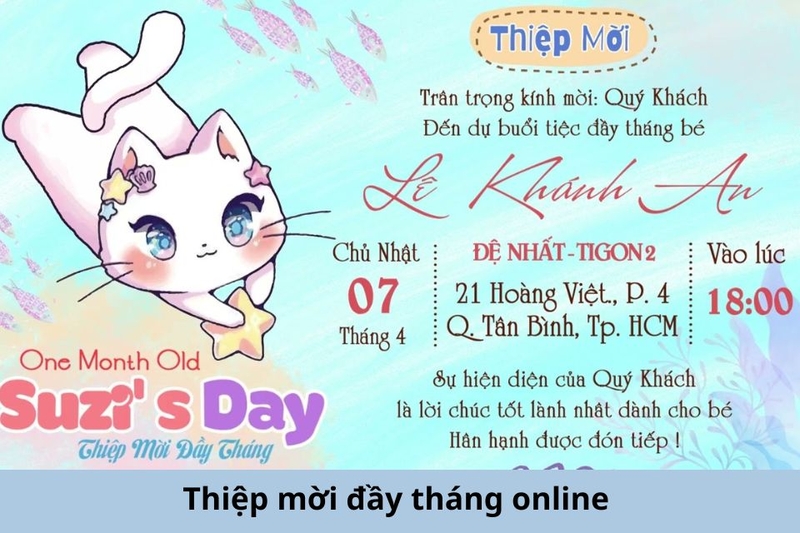 Thiệp mời đầy tháng online là gì