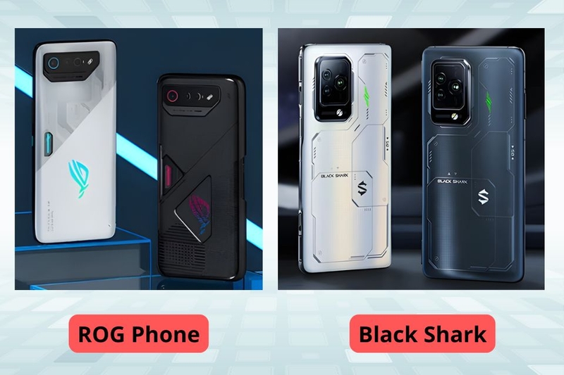 Thiết kế điện thoại ROG Phone và Black Shark