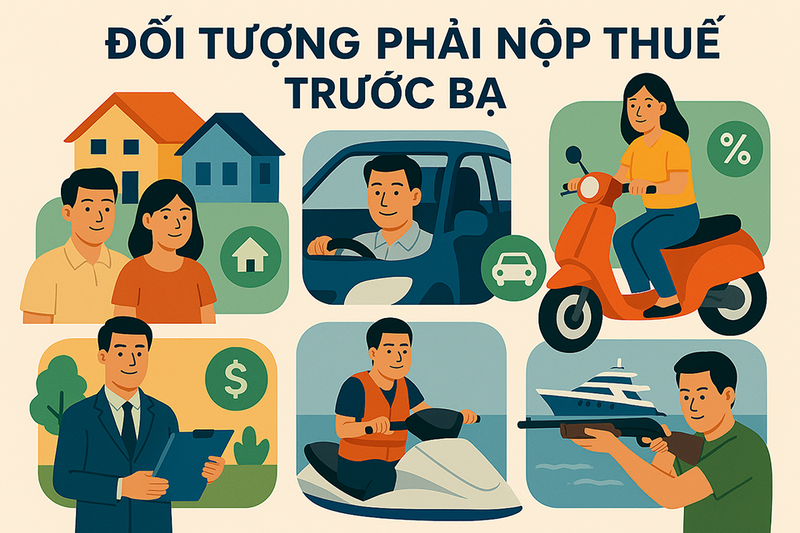 Các đối tượng phải nộp thuế trước bạ