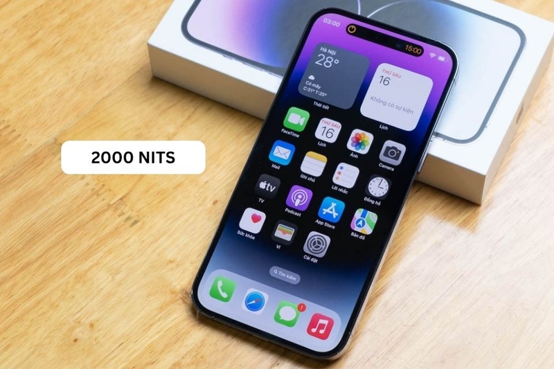 Tiêu chuẩn về độ sáng màn hình iPhone 14 Pro Max