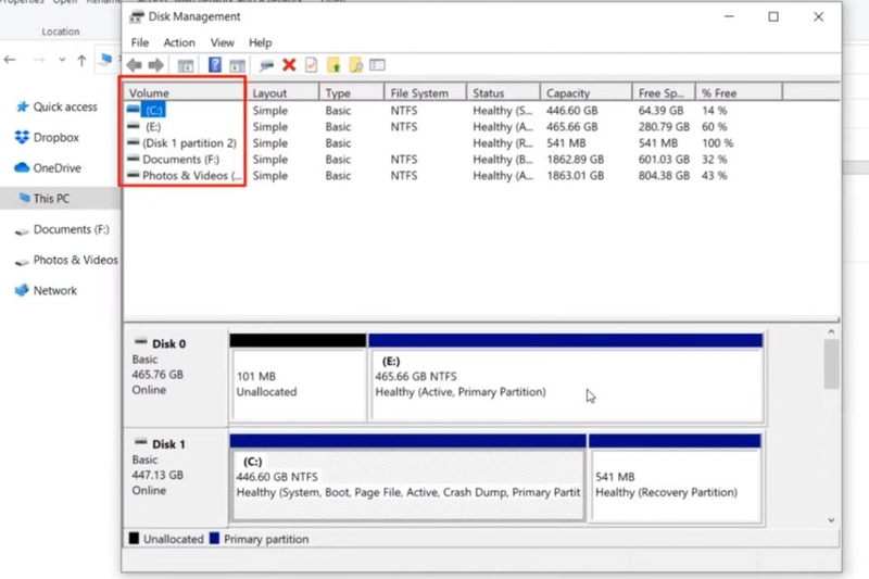 Tìm đến phân vùng SSD muốn format