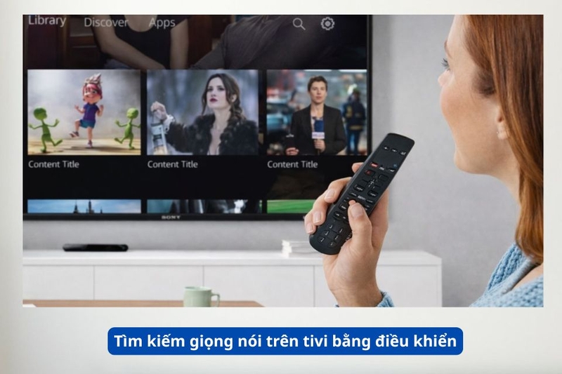 T&igrave;m kiếm giọng n&oacute;i tr&ecirc;n tivi bằng điều khiển