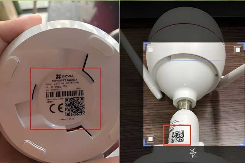 Tìm mã xác nhận camera Ezviz ở đâu