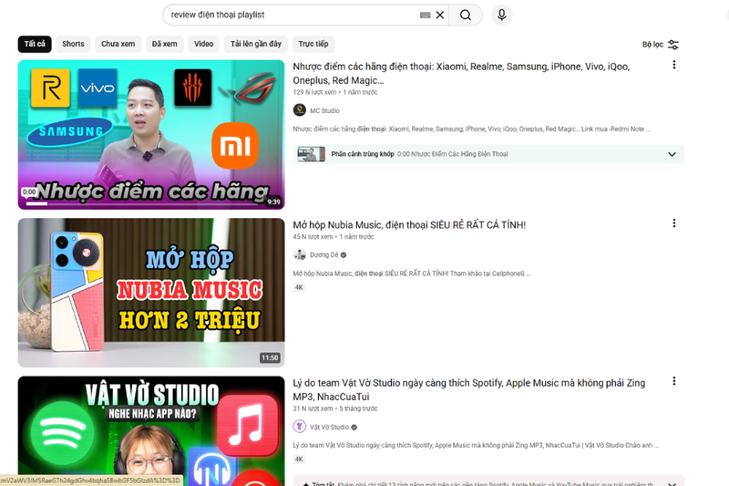 Tìm playlist