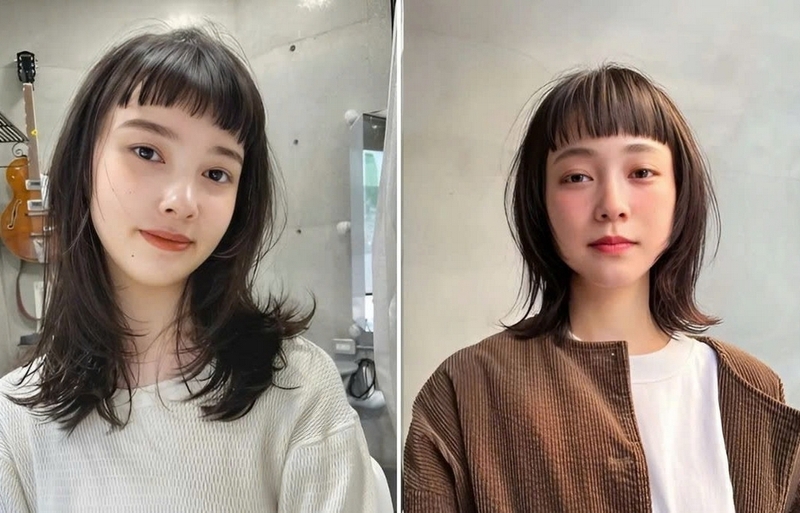 Tóc mái cho mặt tròn ảnh 4