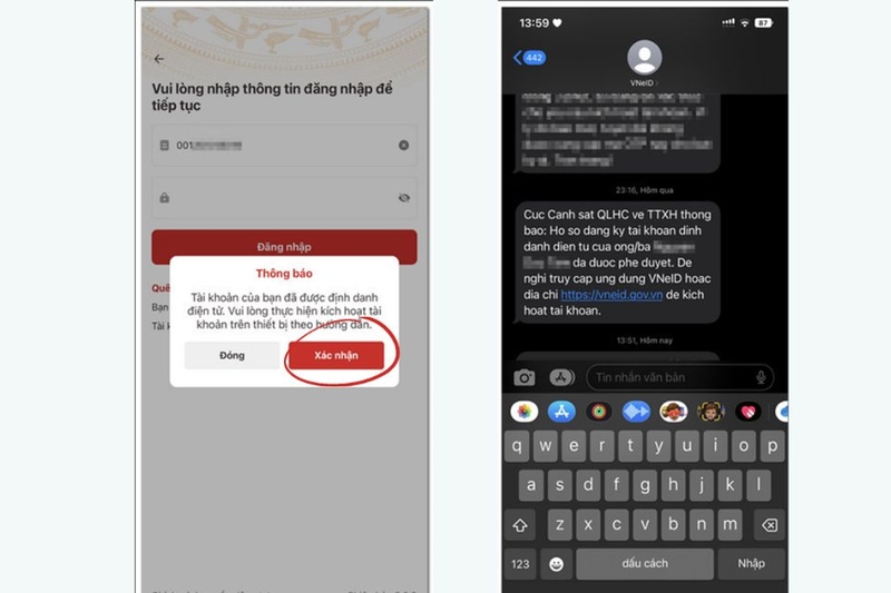 Thông báo hồ sơ được phê duyệt qua tin nhắn hoặc qua app