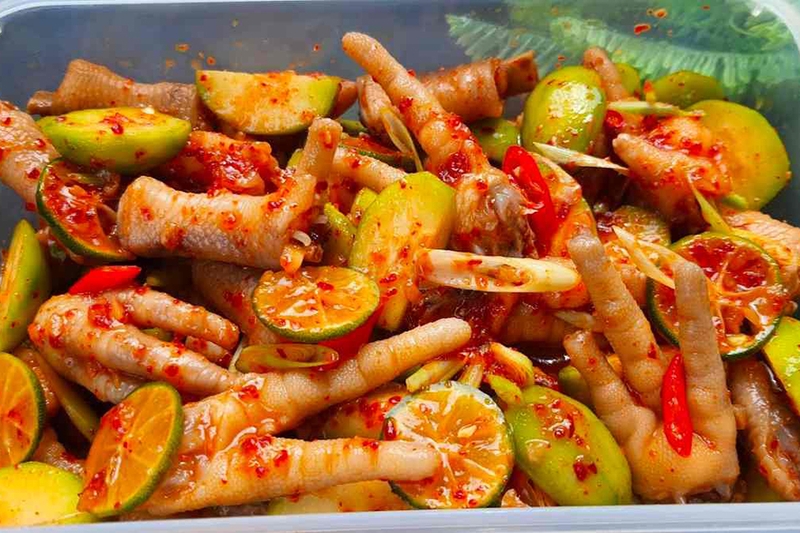 Chân gà sả tắc đơn giản