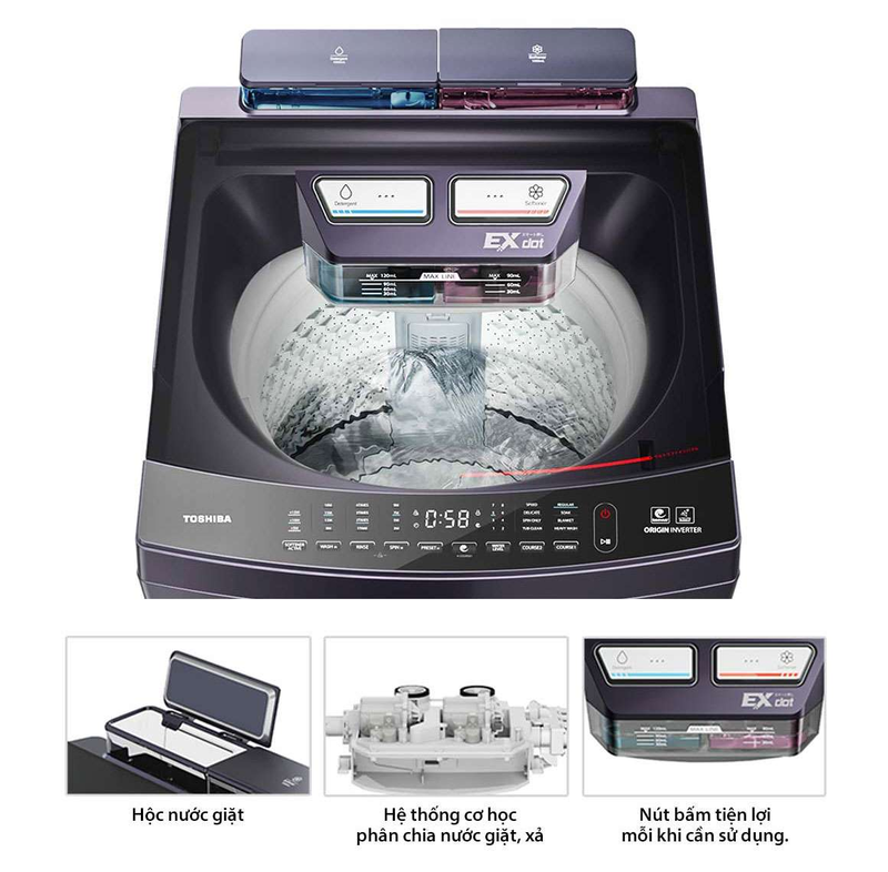 Toshiba Inverter 15 kg AW-DUHN1600LV(MG) 4