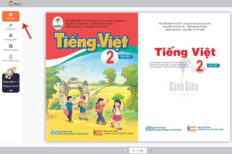 Tra cứu nội dung theo mục lục điện tử