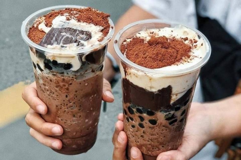 Trà sữa milo kem cheese