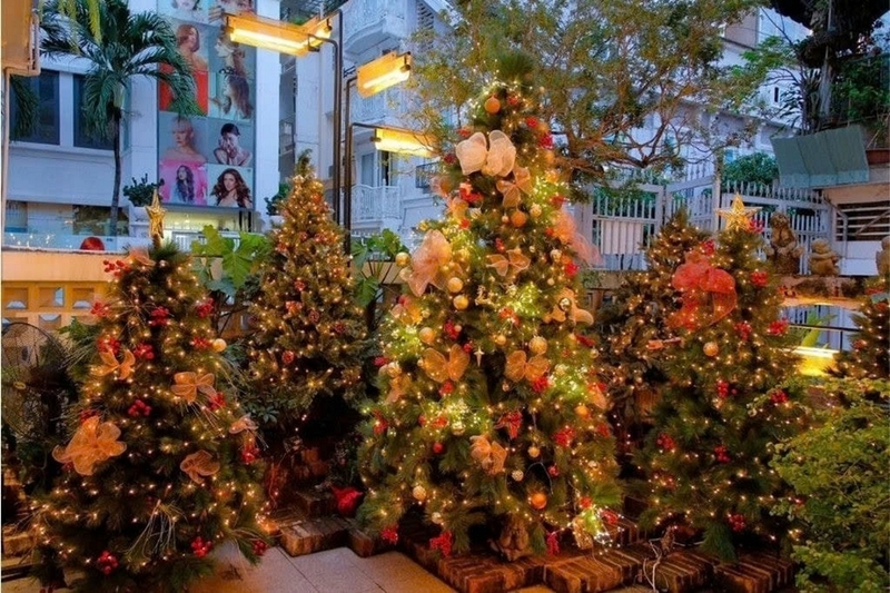 Trang trí Noel cửa hàng ảnh 1