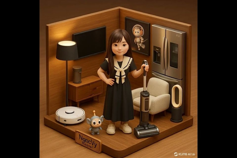 Trào lưu tạo video góc làm việc mini chuyển động