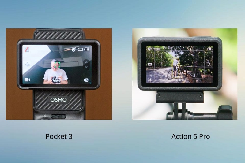 Trường nhìn Pocket 3 và Action 5 Pro