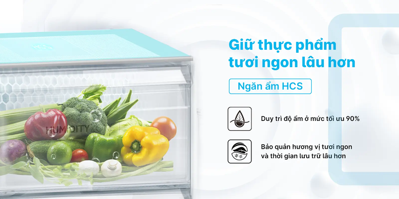 Tủ lạnh Aqua Inverter Multi Door 469 lít AQR-M536XA(GB) 2
