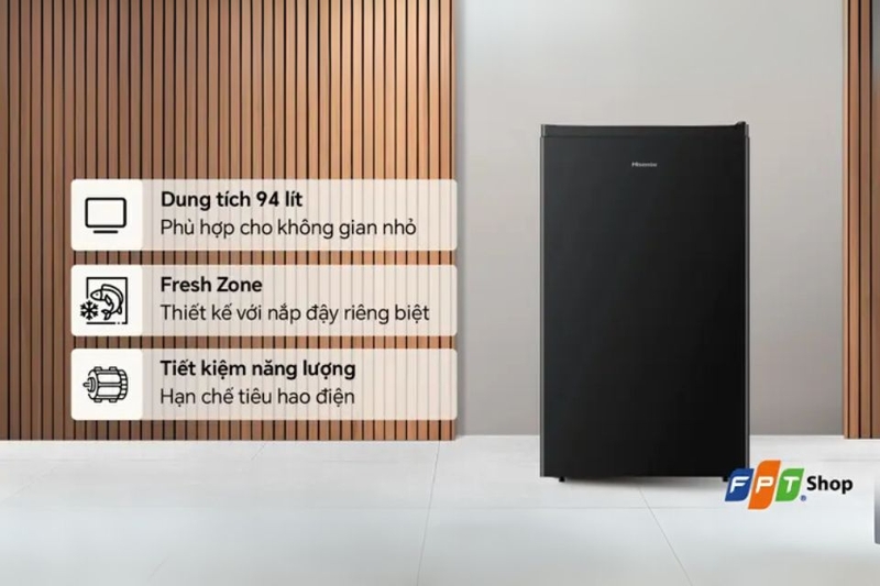 Tủ lạnh Hisense mini 94 lít HR09DB