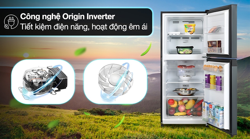 Công nghệ Inverter được trang bị trên hầu hết các mẫu tủ lạnh Toshiba 180 lít giúp tiết kiệm điện năng đáng kể