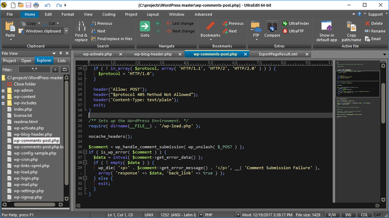 Các tính năng chính của UltraEdit