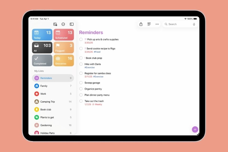 Ứng dụng Lời nhắc (Reminders)