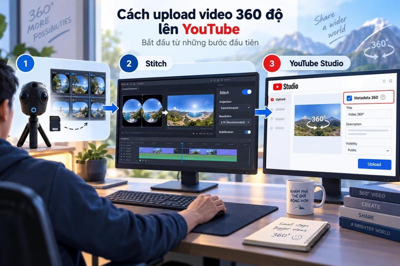 Upload video 360 độ lên Facebook, YouTube ảnh 4