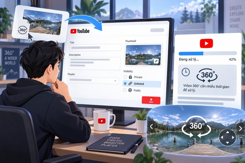 Upload video 360 độ lên Facebook, YouTube ảnh 5