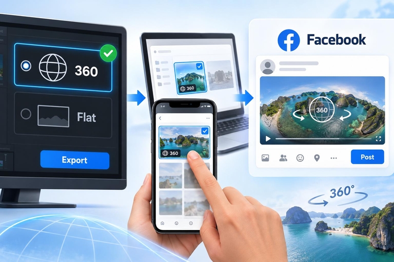 Upload video 360 độ lên Facebook, YouTube ảnh 6