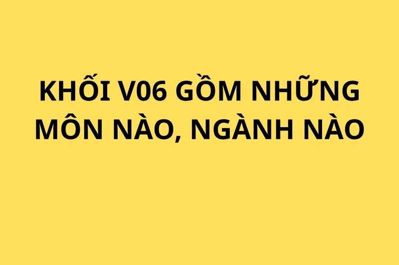 V06 gồm những môn nào, ngành nào?
